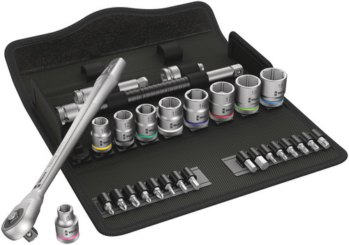 סט ראצ'ט ובוקסות Zyklop Metal 3/8 עם 29 חלקים.