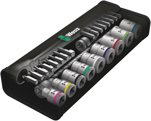 סט ראצ'ט ובוקסות Zyklop Metal 3/8 עם 29 חלקים.