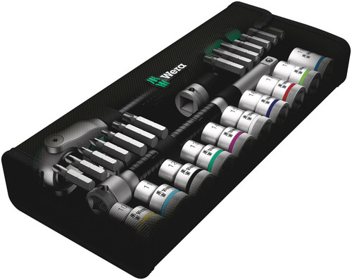 סט ראצ'ט ובוקסות 1/2 Zyklop Speed עם 28 חלקים מבית Wera.
