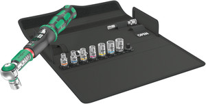 סט ידית מומנט Safe-Torque בחיבור 1/4 עם בוקסות, 10 חלקים.