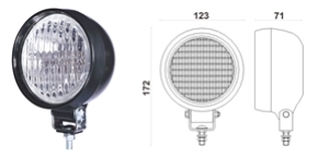 פנס עבודה גומי הלוגן H3 12V