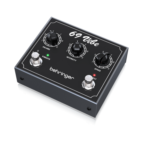 פדל אנלוגי Behringer 69 VIBE, בסגנון Uni-Vibe, כולל מצבי Chorus/Vibrato, שליטת מהירות