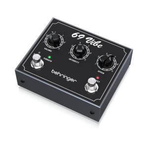 פדל אנלוגי Behringer 69 VIBE, בסגנון Uni-Vibe, כולל מצבי Chorus/Vibrato, שליטת מהירות