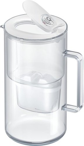 קנקן מים מזכוכית 2.5 ליטר דגם Glass + סנן AQUAPHOR Maxfor+ Mg צבע לבן