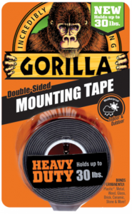 דבק דו צדדי חזק- שחור Gorilla Heavy Duty