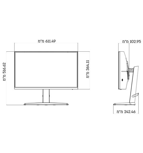 מסך FUJICOM 27 GAMING CURVED 180HZ SPEAKERS