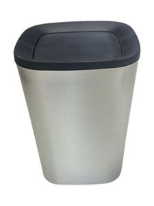 פח למקלחת מפלסטיק גדול בצבע ניקל