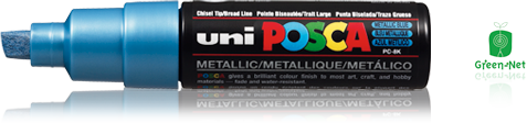 מרקר UNI-POSCA לתחביב ויצירה רחב PC-8K