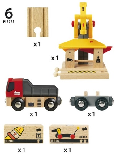 תחנת העמסת משא + משאית 6 חלקים