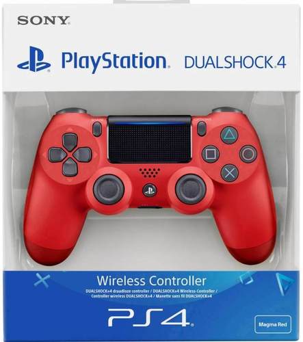 שלט DualShock 4 מקורי ל־PlayStation 4 צבע אדום