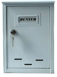 תיבת דואר קטנה בצבע לבן HUNTER CT-2
