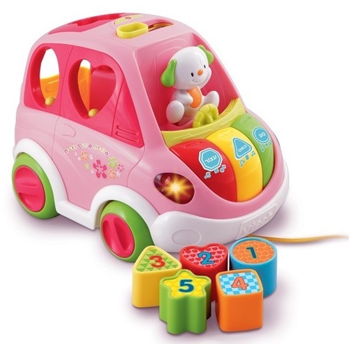 מכונית סידור צורות בעברית - בנות