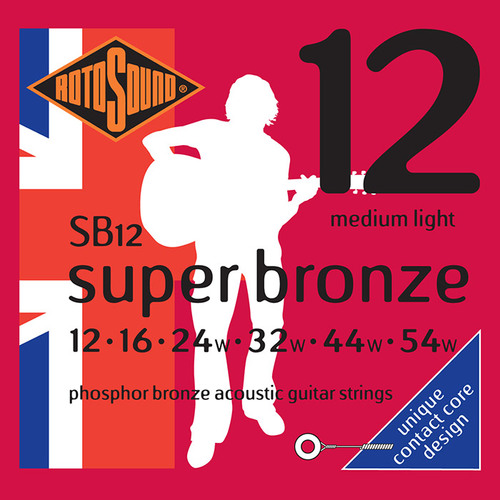 סט מיתרים 0.12 לאקוסטית ROTOSOUND SUPER BRONZE