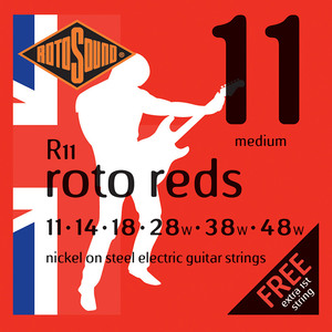 סט מיתרים ניקל 0.11 חשמלית ROTOSOUND R11