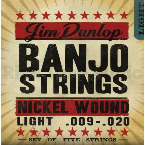 סט מיתרים לבנג'ו 5 מיתרים DUNLOP DJN0920 Light