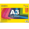 100 בריסטול צבעוני מעורב צבעים A3