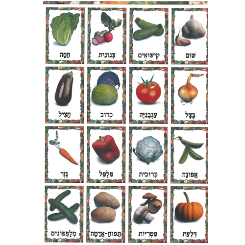 ערכת תמונות ירקות הגינה/גן לי