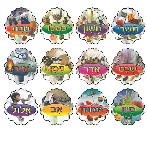 ערכת קישוט חודשי השנה ללוח תוכן/ריטרם