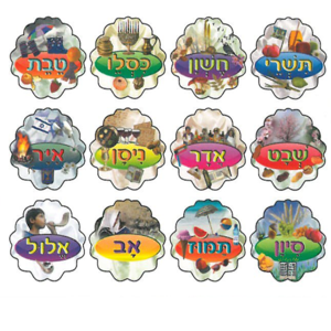ערכת קישוט חודשי השנה ללוח תוכן/ריטרם