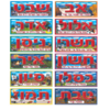 ערכת חודשי השנה מלבני ללוח תוכן- גן לי