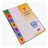 חוצצים מדורגים 1/7 מפל אוקטב A5