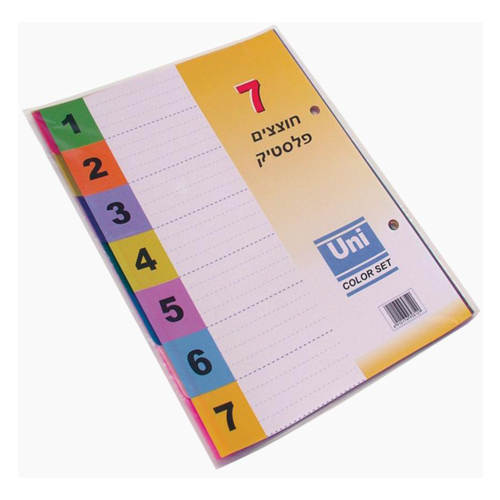 חוצצים מדורגים 1/7 מפל אוקטב A5