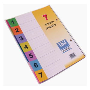 חוצצים מדורגים 1/7 מפל אוקטב A5