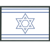 36 דגל ישראל דו צדדי לצביעה/אפונה