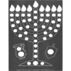 20 חנוכיה ליצירה והדבקת מדבקות/ A5