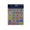 10 דפי מדבקות ספרה-כמות /עולם המדבקות