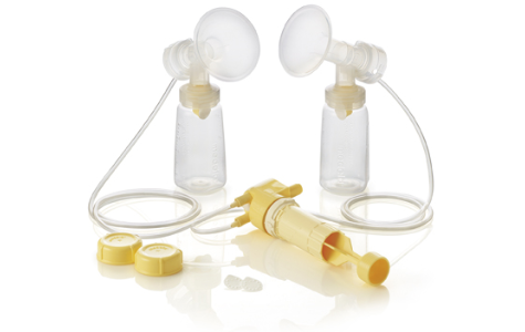 סט כפול למשאבת חלב לקטינה - DOUBLE SET LACTINA KIT