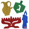 סמלי חנוכה גדולים מסול נצנצים