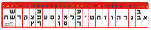 סרגל אותיות דפוס תיקני/ ריטרם