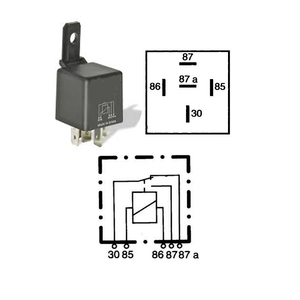  ממסר אוניברסלי 5 12Vיצ מחליף 30A-40A