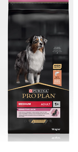 פרופלאן Proplan סנסיטיב סלמון מדיום לעור רגיש 14 קג פרופלן