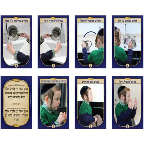 ערכה ללוח תוכן – נטילת ידיים בנים
