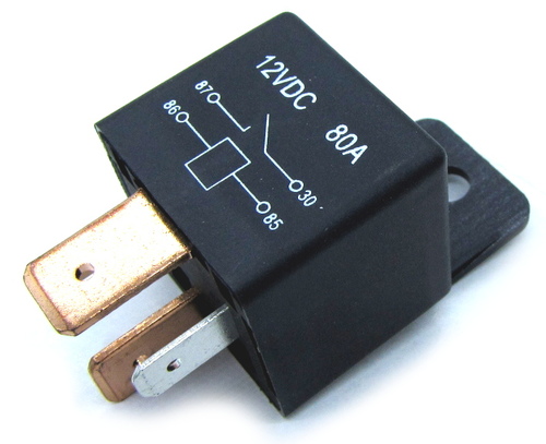  ממסר כוח 4 12V יציאות 80A אוניברסלי
