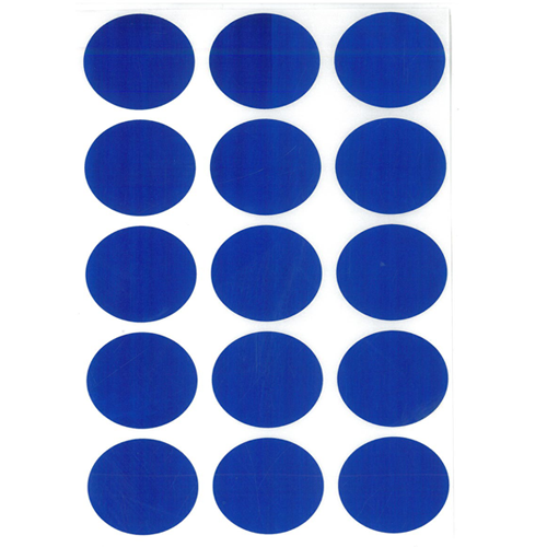 32 דפי מדבקות צבעוניות מעורב - 3 בשורה קוטר 32 מ