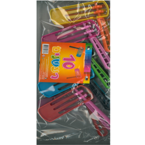 10 רעשן פלסטיק 9/10 ס"מ- דן לגן