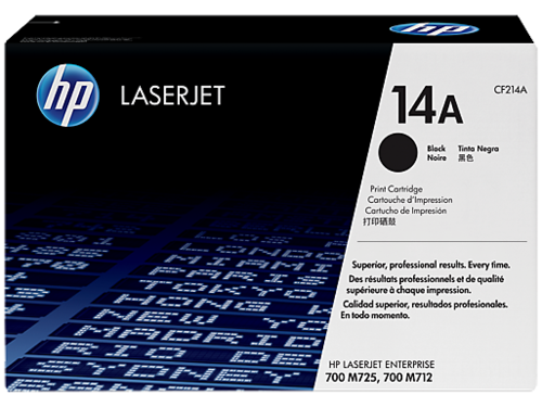 טונר לייזר מקורי 14A HP LaserJet 700 M725/M712 CF214A