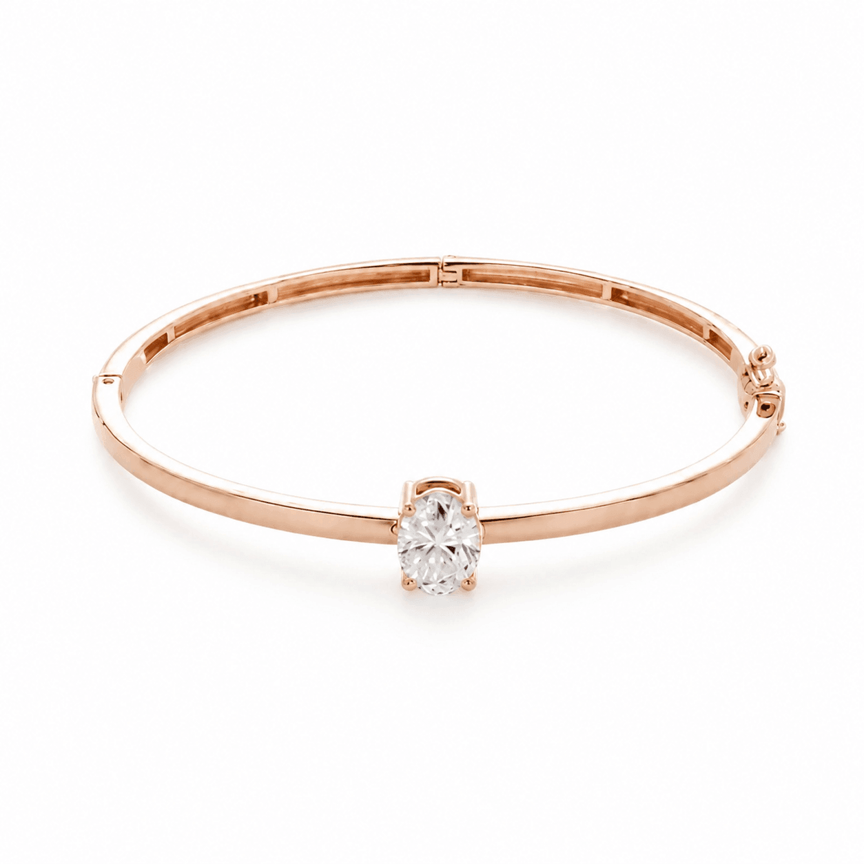 צמיד בנגל יהלום אובל 1.0CT זהב 14K