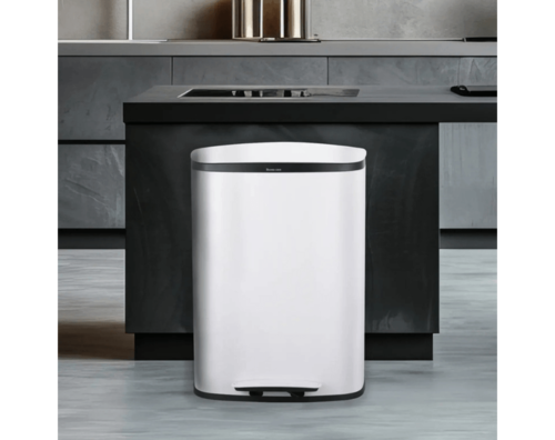 פח דוושה APOLLO 50L לבן