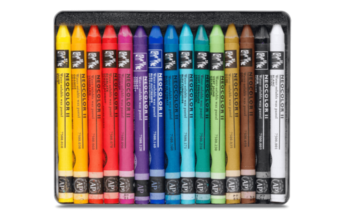 סט 15 צבעי שעווה מסיסים במים NEO-COLOR קארנד'אש