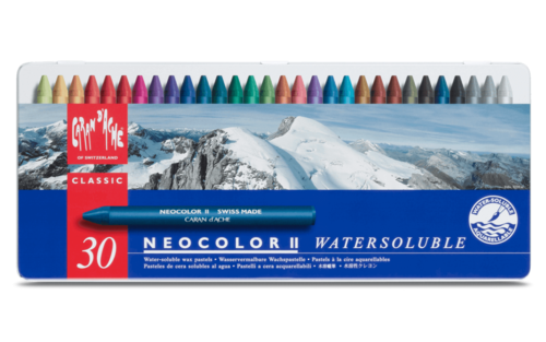 סט 30 צבעי שעווה מסיסים במים NEO-COLOR קארנד'אש