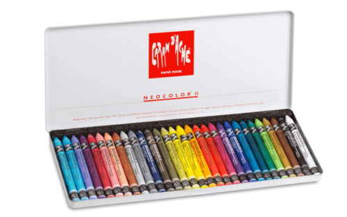 סט 30 צבעי שעווה מסיסים במים NEO-COLOR קארנד'אש