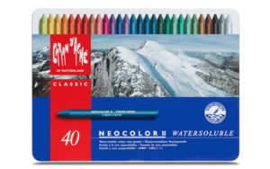 סט 40 צבעי שעווה מסיסים במים NEO-COLOR קארנד