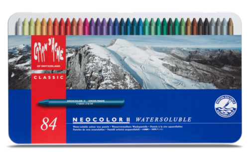 סט 84 צבעי שעווה מסיסים במים NEO-COLOR קארנד'אש