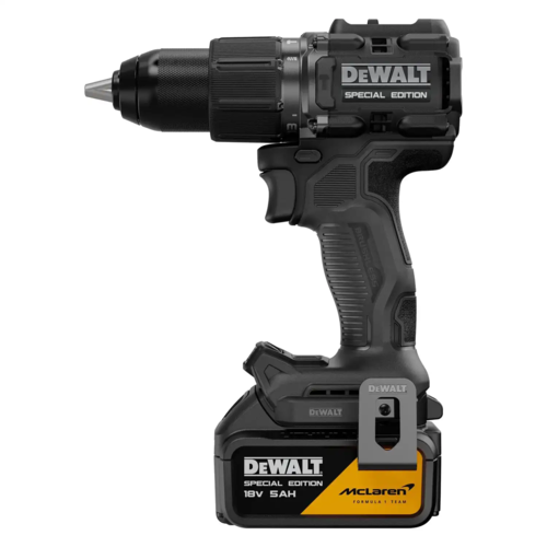 סט אימפקט בראשלס 18V + זוג סוללות 5A + מטען מהיר+מארז, DeWALT- MCLaren FORMULA 1 TEAM 
