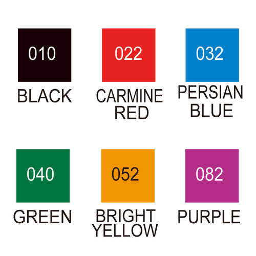 זיג טוש מכחול CLEAN COLOR סט 6