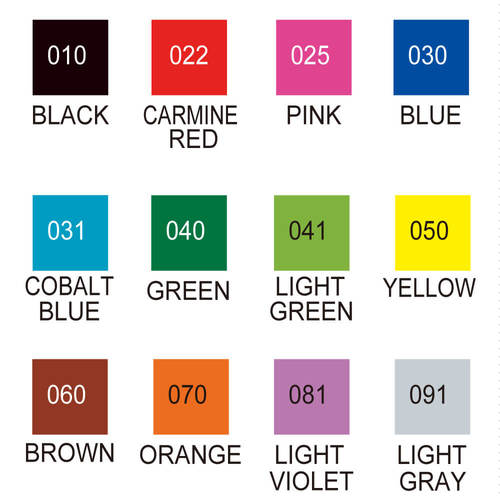 זיג טוש מכחול CLEAN COLOR סט 12